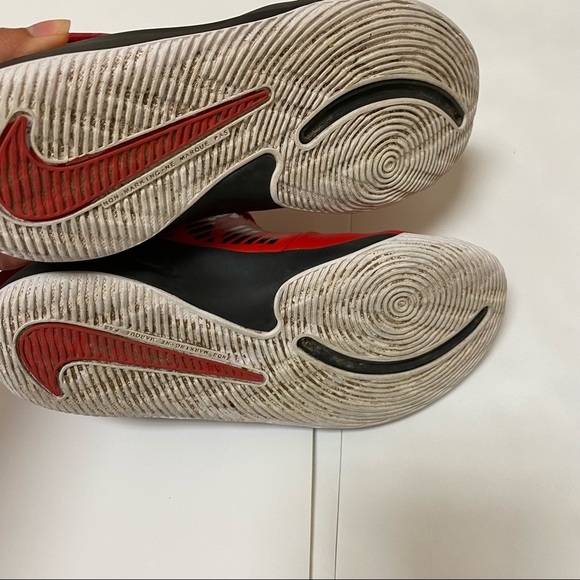 Nike Team Hustle Red Sneakers Kids Boys Sz 2Y - Picture 6 of 8